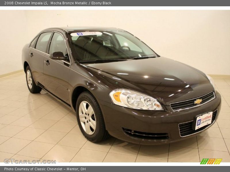 Mocha Bronze Metallic / Ebony Black 2008 Chevrolet Impala LS