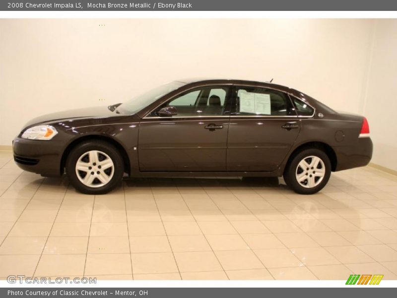 Mocha Bronze Metallic / Ebony Black 2008 Chevrolet Impala LS