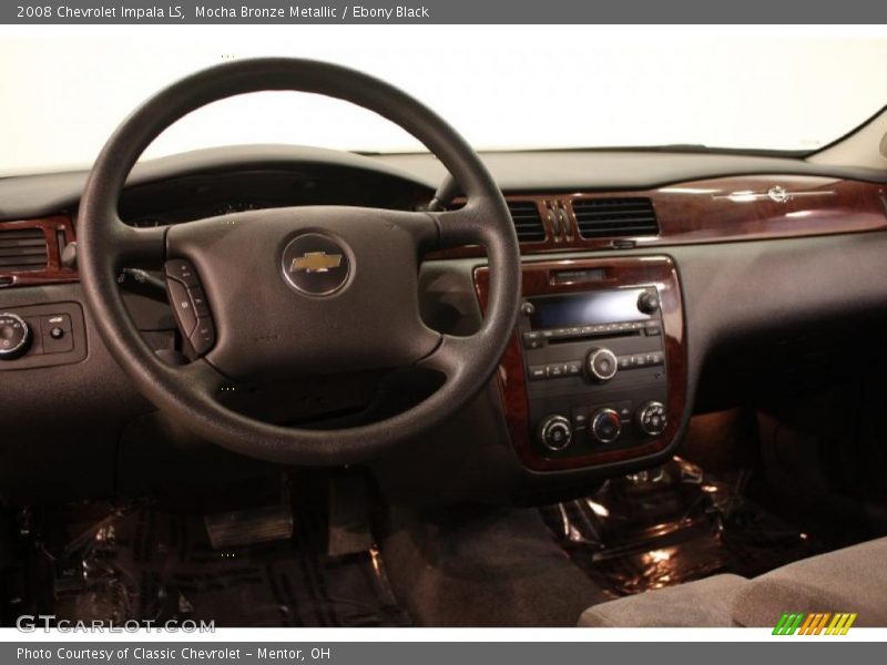 Mocha Bronze Metallic / Ebony Black 2008 Chevrolet Impala LS