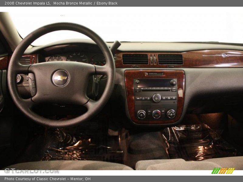 Mocha Bronze Metallic / Ebony Black 2008 Chevrolet Impala LS