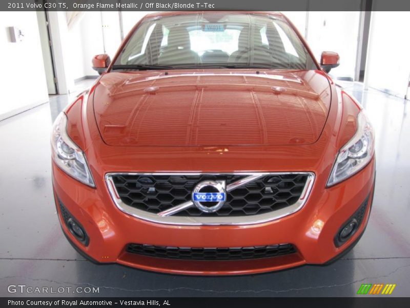 Orange Flame Metallic / Off Black/Blonde T-Tec 2011 Volvo C30 T5