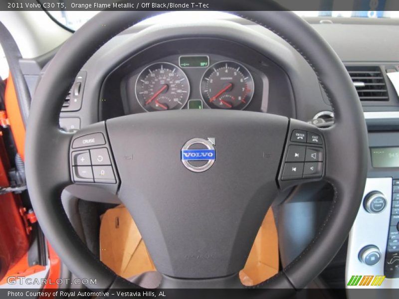 Orange Flame Metallic / Off Black/Blonde T-Tec 2011 Volvo C30 T5