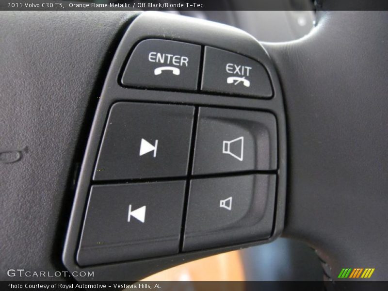 Orange Flame Metallic / Off Black/Blonde T-Tec 2011 Volvo C30 T5