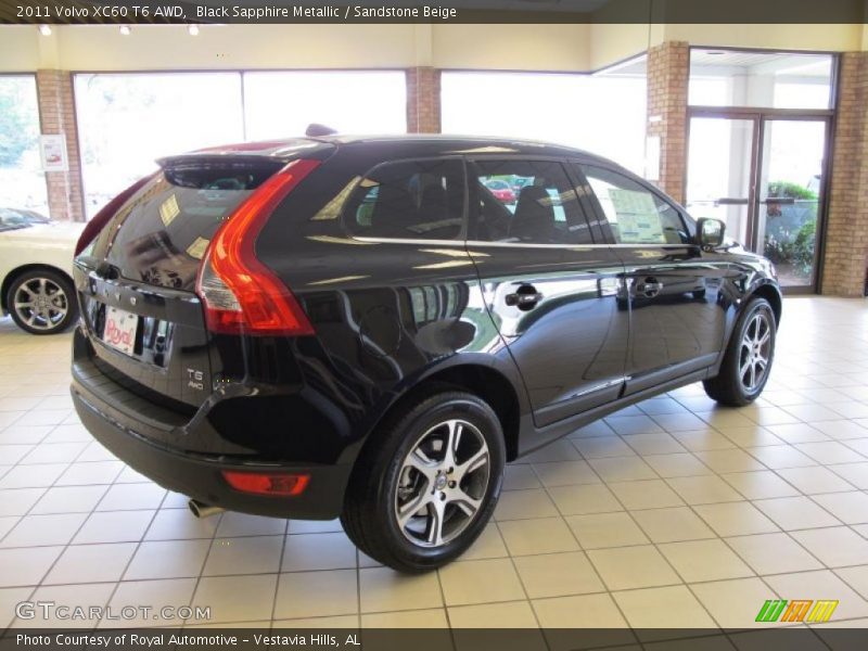 Black Sapphire Metallic / Sandstone Beige 2011 Volvo XC60 T6 AWD