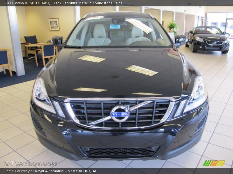 Black Sapphire Metallic / Sandstone Beige 2011 Volvo XC60 T6 AWD