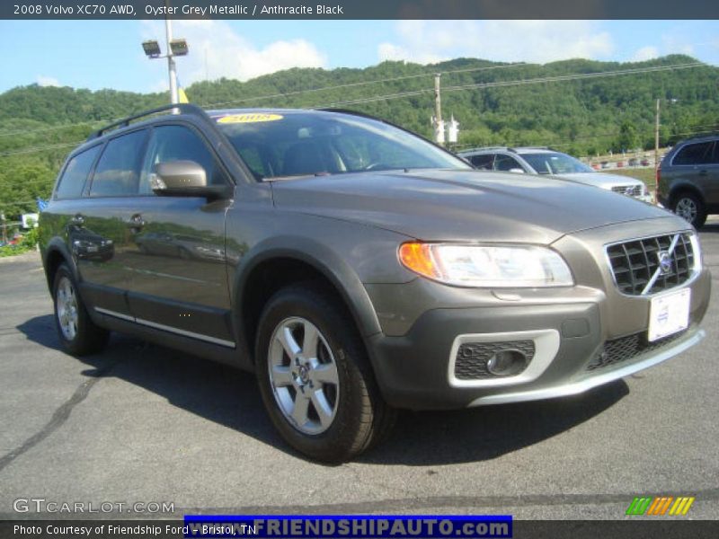 Oyster Grey Metallic / Anthracite Black 2008 Volvo XC70 AWD