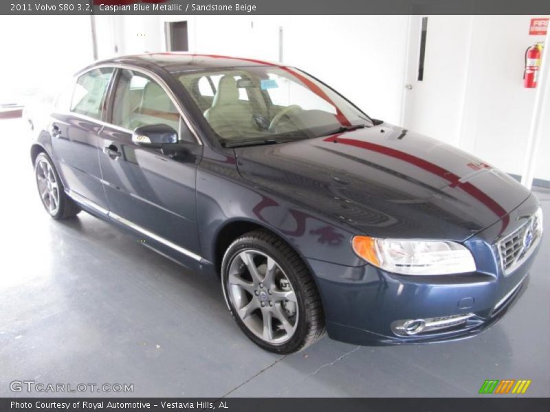 Caspian Blue Metallic / Sandstone Beige 2011 Volvo S80 3.2