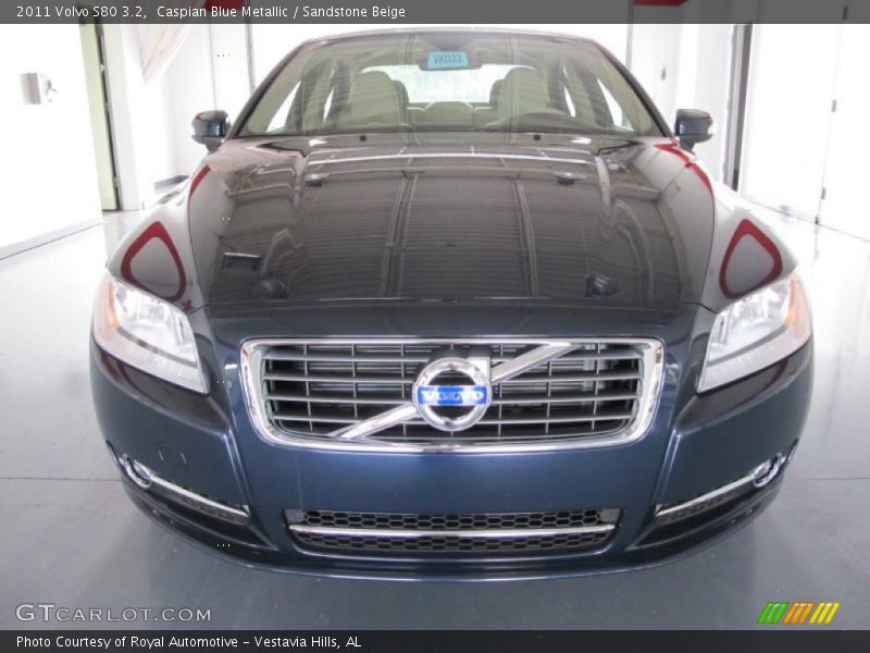 Caspian Blue Metallic / Sandstone Beige 2011 Volvo S80 3.2