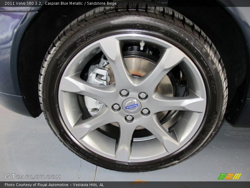 Caspian Blue Metallic / Sandstone Beige 2011 Volvo S80 3.2