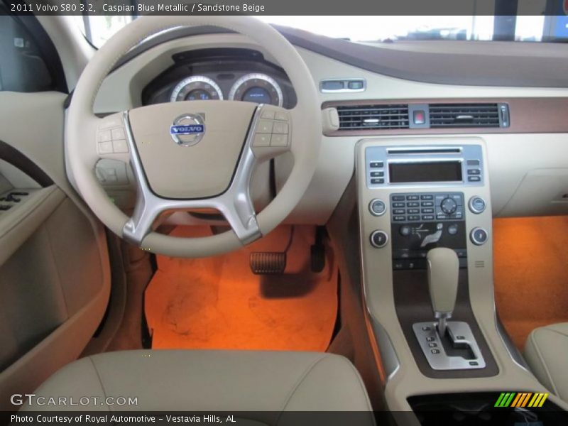 Caspian Blue Metallic / Sandstone Beige 2011 Volvo S80 3.2