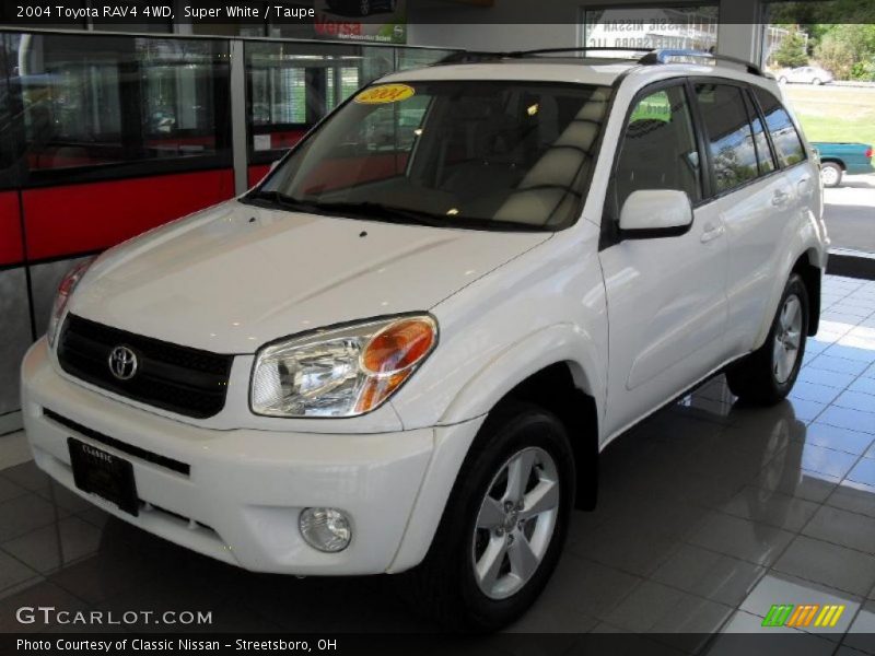 Super White / Taupe 2004 Toyota RAV4 4WD