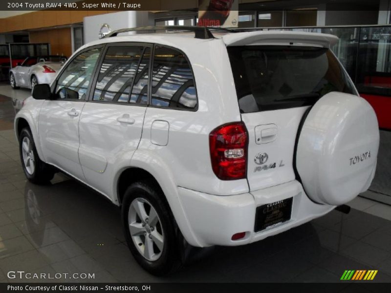 Super White / Taupe 2004 Toyota RAV4 4WD