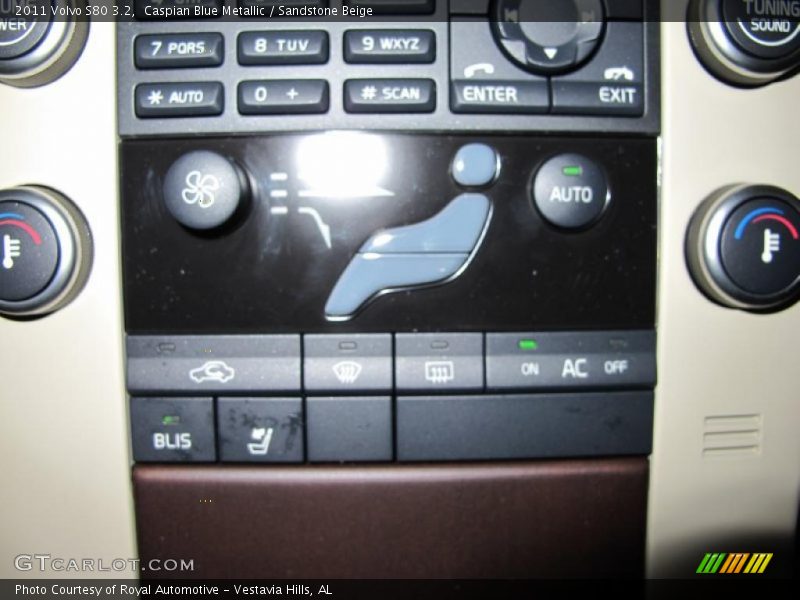 Caspian Blue Metallic / Sandstone Beige 2011 Volvo S80 3.2