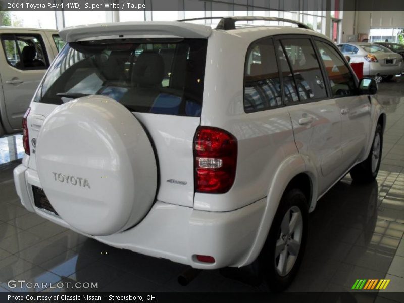 Super White / Taupe 2004 Toyota RAV4 4WD