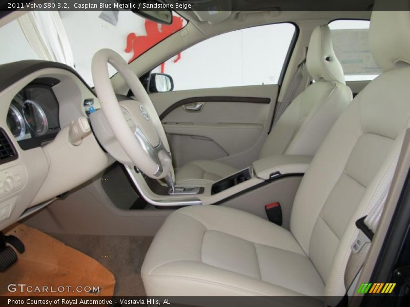 Caspian Blue Metallic / Sandstone Beige 2011 Volvo S80 3.2