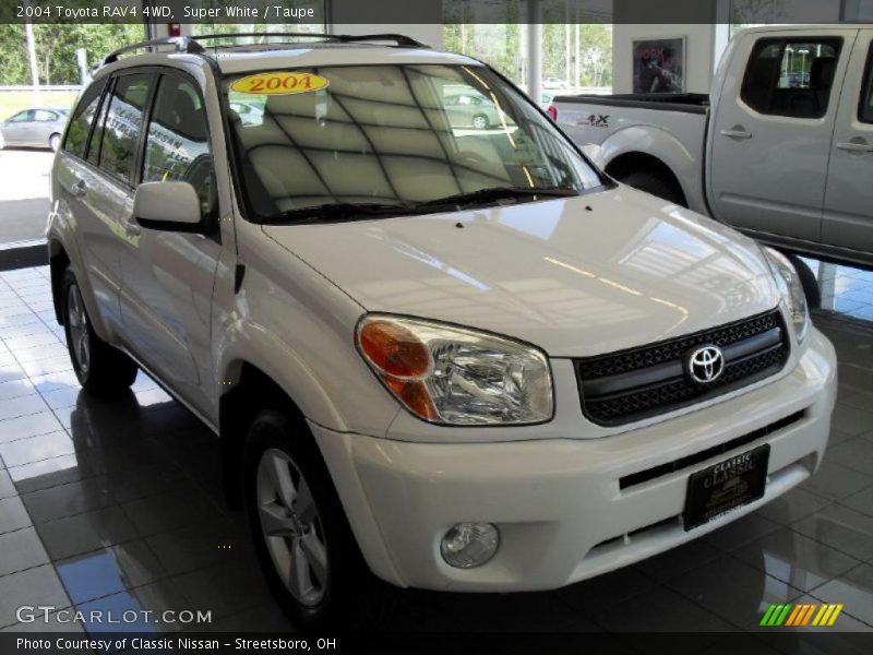 Super White / Taupe 2004 Toyota RAV4 4WD