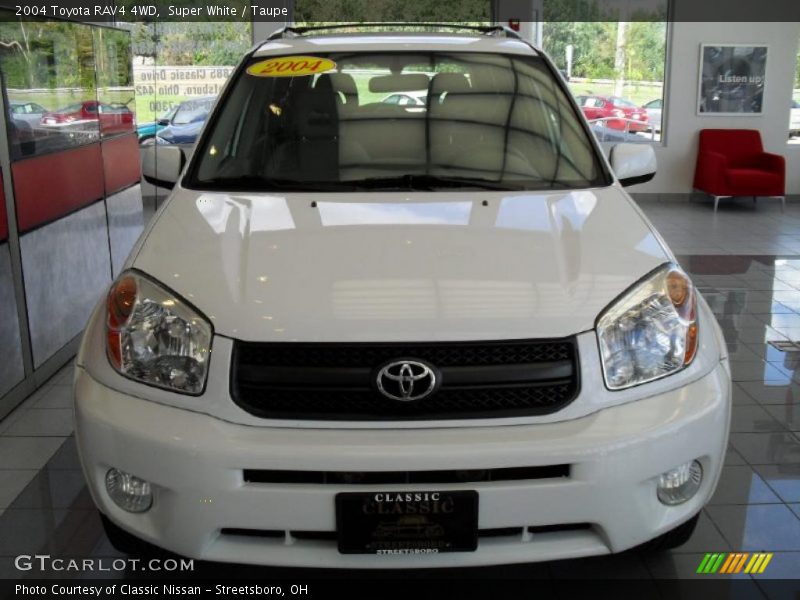 Super White / Taupe 2004 Toyota RAV4 4WD