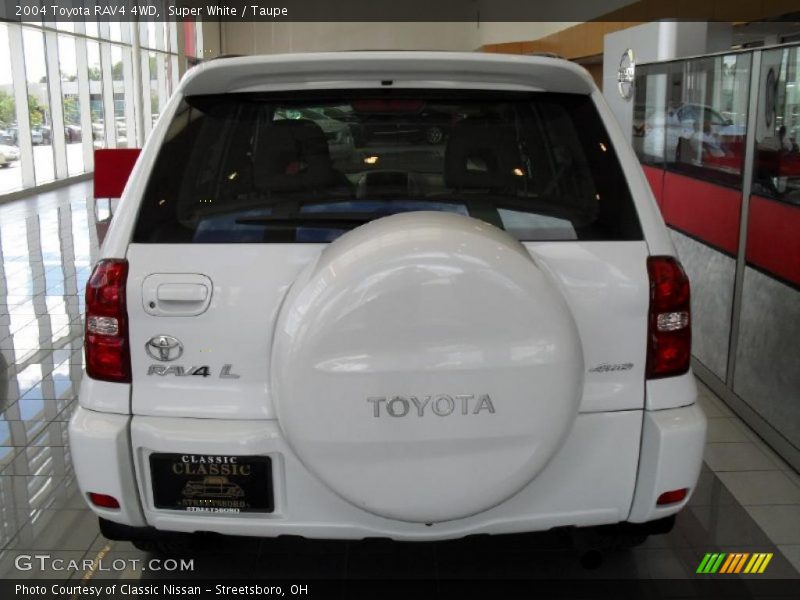 Super White / Taupe 2004 Toyota RAV4 4WD