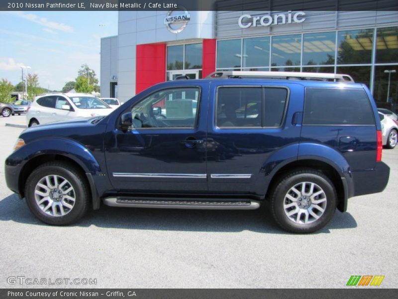 Navy Blue Metallic / Cafe Latte 2010 Nissan Pathfinder LE