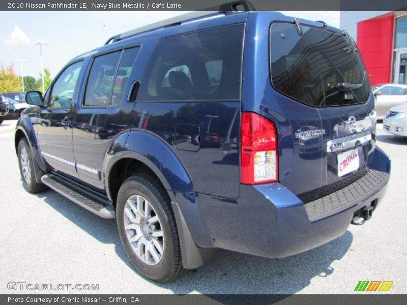 Navy Blue Metallic / Cafe Latte 2010 Nissan Pathfinder LE