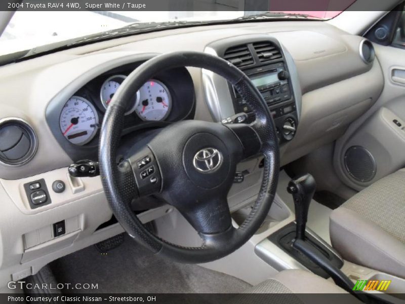 Super White / Taupe 2004 Toyota RAV4 4WD