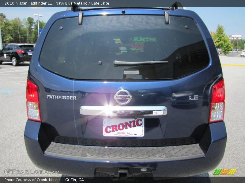 Navy Blue Metallic / Cafe Latte 2010 Nissan Pathfinder LE