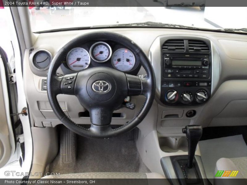 Super White / Taupe 2004 Toyota RAV4 4WD