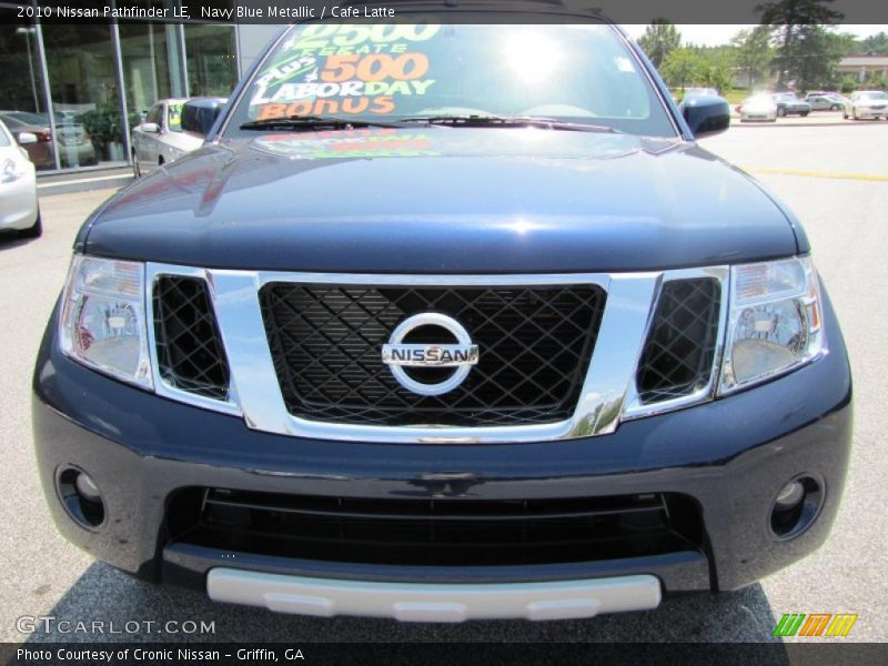 Navy Blue Metallic / Cafe Latte 2010 Nissan Pathfinder LE