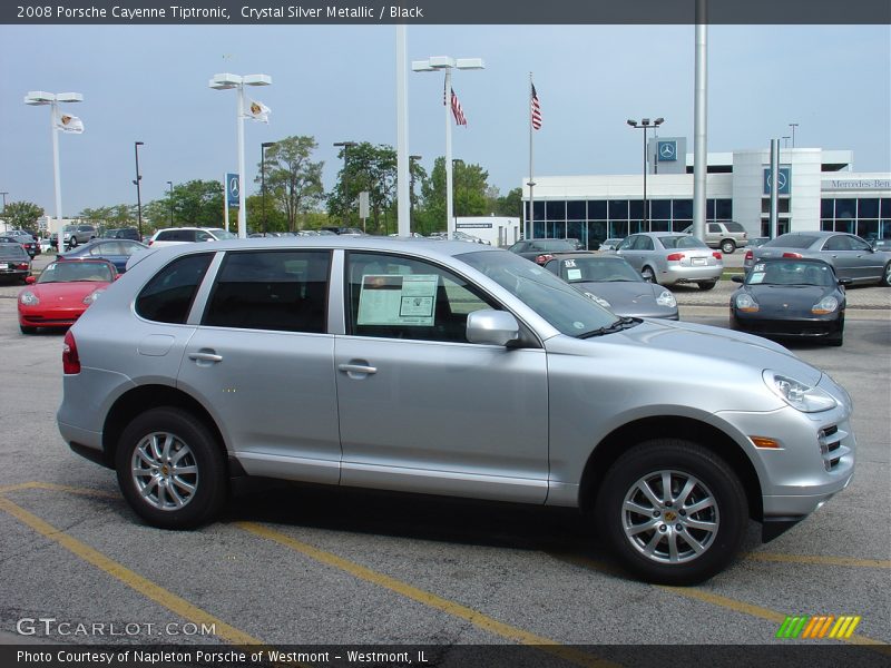 Crystal Silver Metallic / Black 2008 Porsche Cayenne Tiptronic