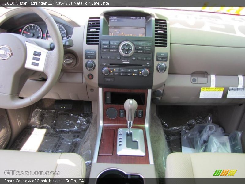 Navy Blue Metallic / Cafe Latte 2010 Nissan Pathfinder LE