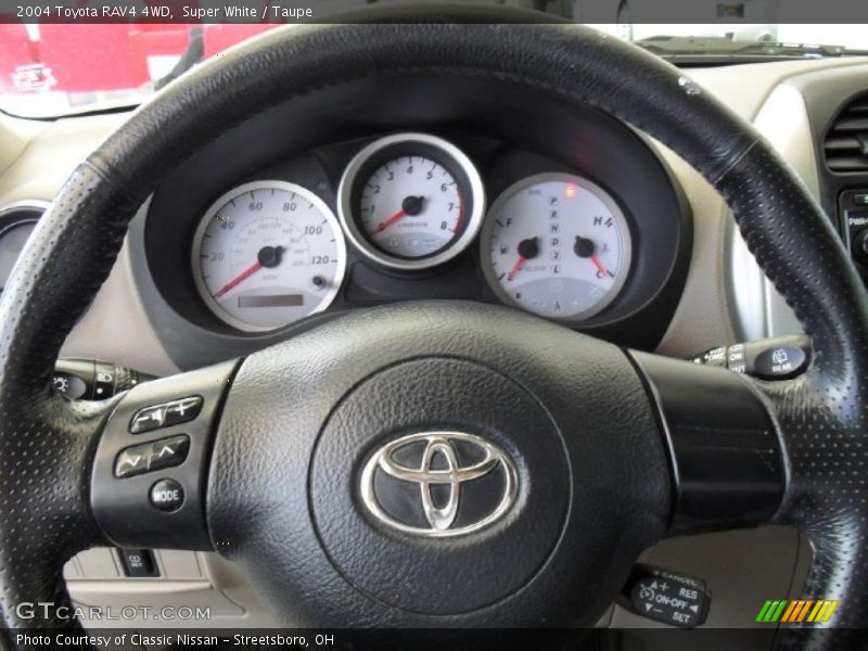 Super White / Taupe 2004 Toyota RAV4 4WD