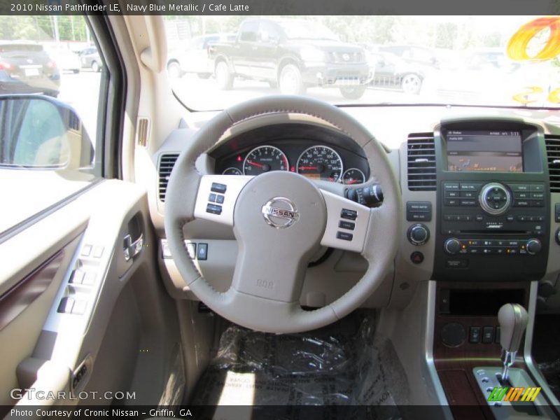 Navy Blue Metallic / Cafe Latte 2010 Nissan Pathfinder LE