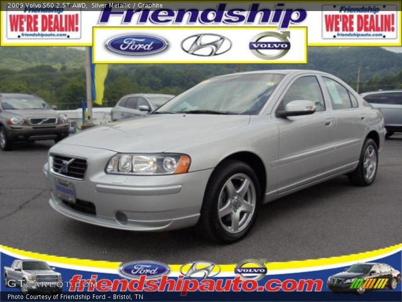 Silver Metallic / Graphite 2009 Volvo S60 2.5T AWD