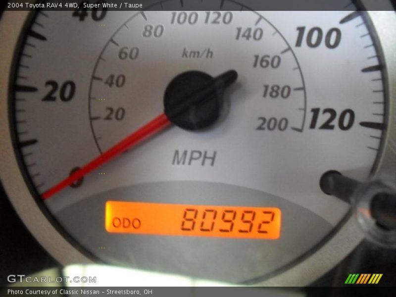 Super White / Taupe 2004 Toyota RAV4 4WD