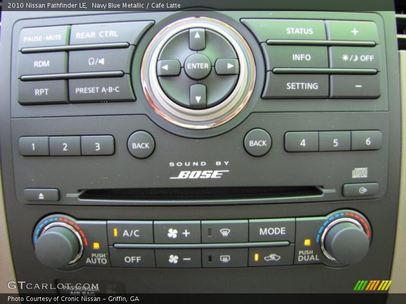 Navy Blue Metallic / Cafe Latte 2010 Nissan Pathfinder LE