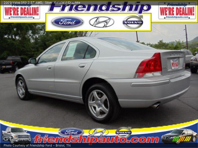 Silver Metallic / Graphite 2009 Volvo S60 2.5T AWD