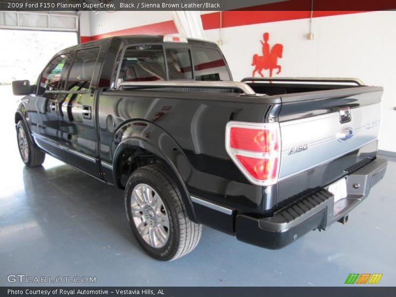 Black / Sienna Brown Leather/Black 2009 Ford F150 Platinum SuperCrew