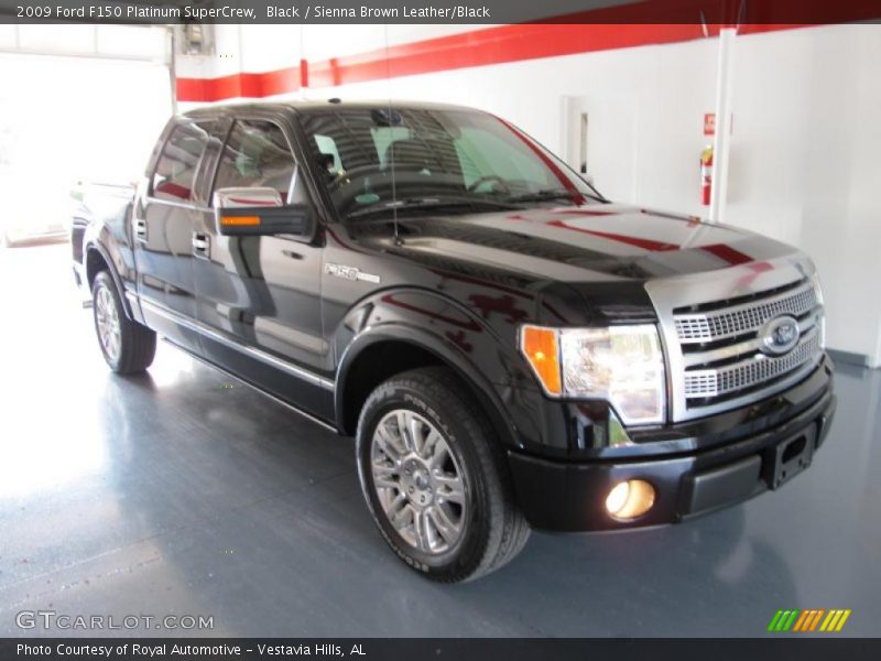Black / Sienna Brown Leather/Black 2009 Ford F150 Platinum SuperCrew