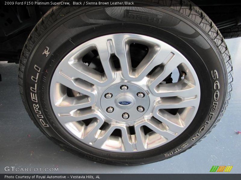 Black / Sienna Brown Leather/Black 2009 Ford F150 Platinum SuperCrew
