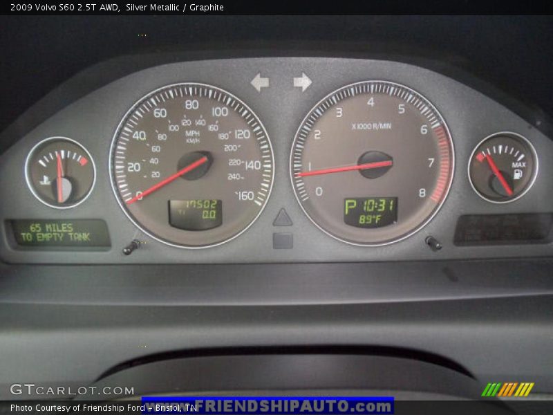 Silver Metallic / Graphite 2009 Volvo S60 2.5T AWD