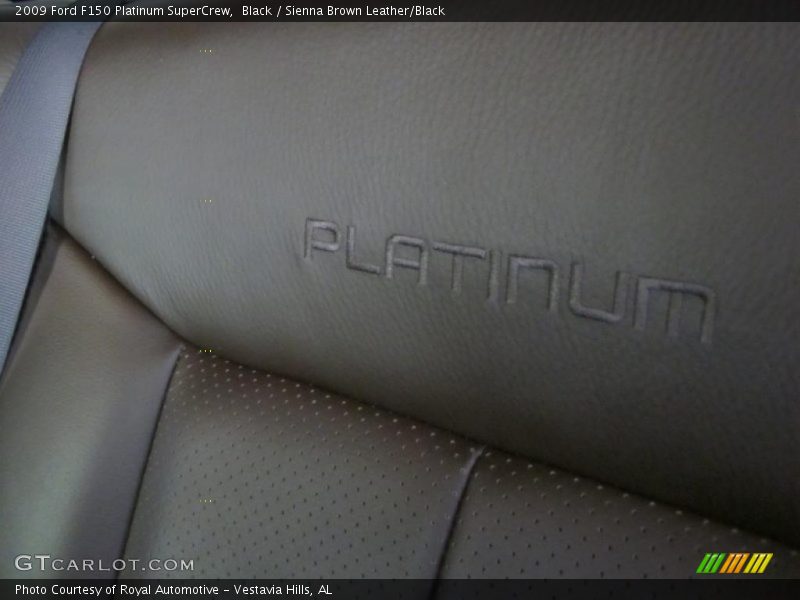 Black / Sienna Brown Leather/Black 2009 Ford F150 Platinum SuperCrew