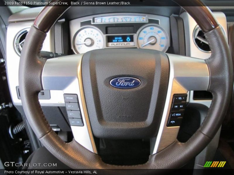 Black / Sienna Brown Leather/Black 2009 Ford F150 Platinum SuperCrew