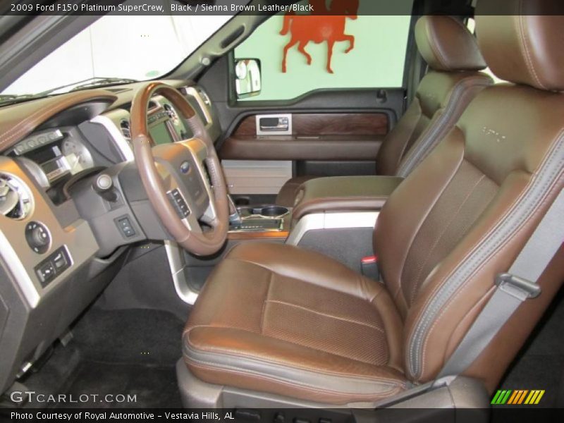 Black / Sienna Brown Leather/Black 2009 Ford F150 Platinum SuperCrew