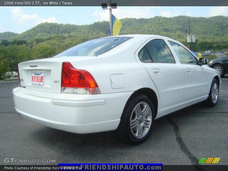 Ice White / Taupe 2008 Volvo S60 2.5T