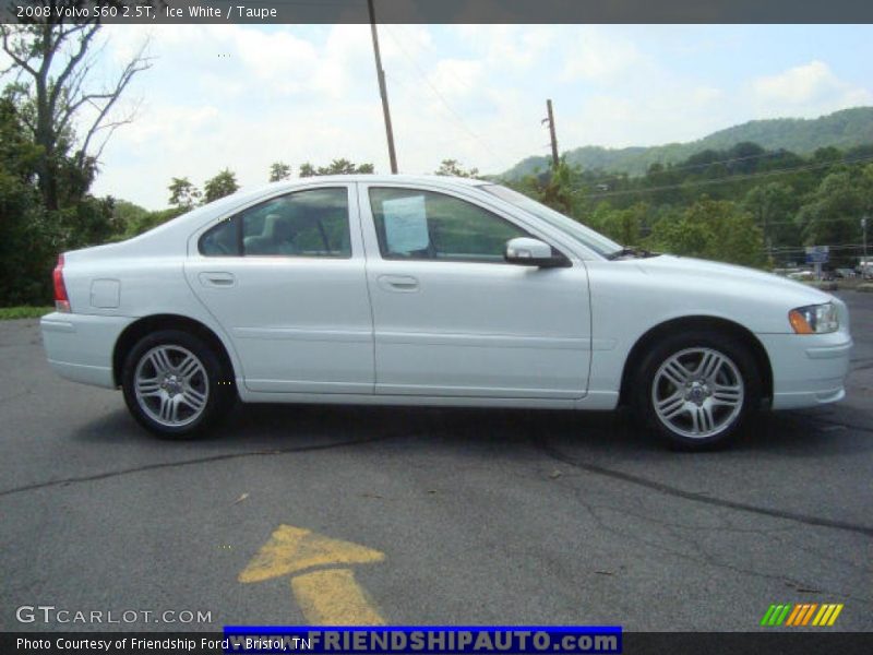 Ice White / Taupe 2008 Volvo S60 2.5T