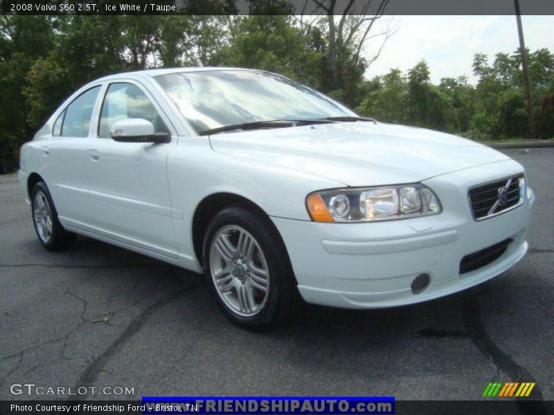Ice White / Taupe 2008 Volvo S60 2.5T