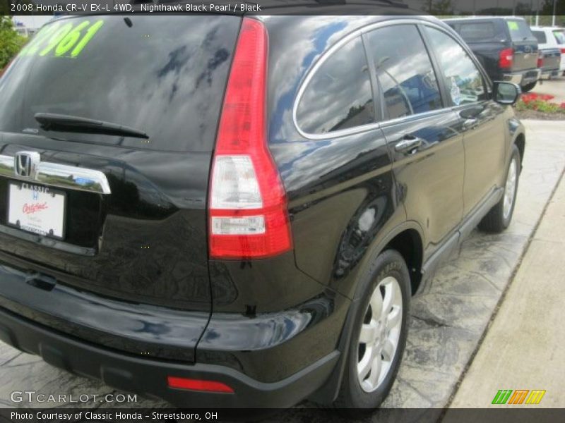 Nighthawk Black Pearl / Black 2008 Honda CR-V EX-L 4WD
