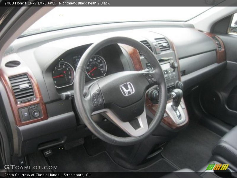 Nighthawk Black Pearl / Black 2008 Honda CR-V EX-L 4WD