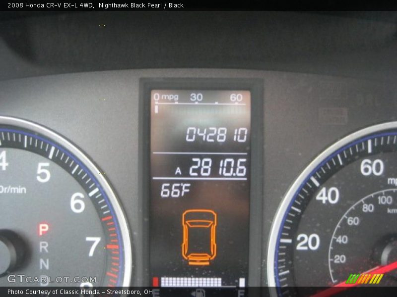 Nighthawk Black Pearl / Black 2008 Honda CR-V EX-L 4WD