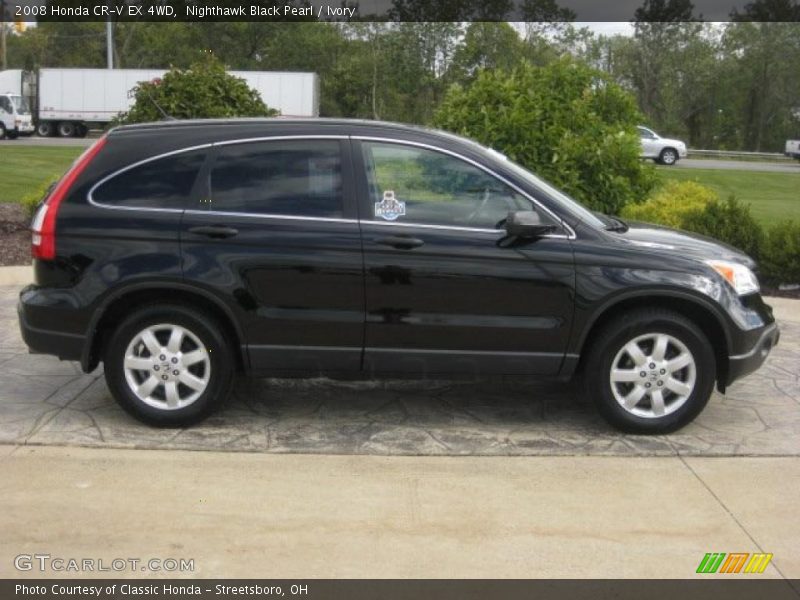 Nighthawk Black Pearl / Ivory 2008 Honda CR-V EX 4WD